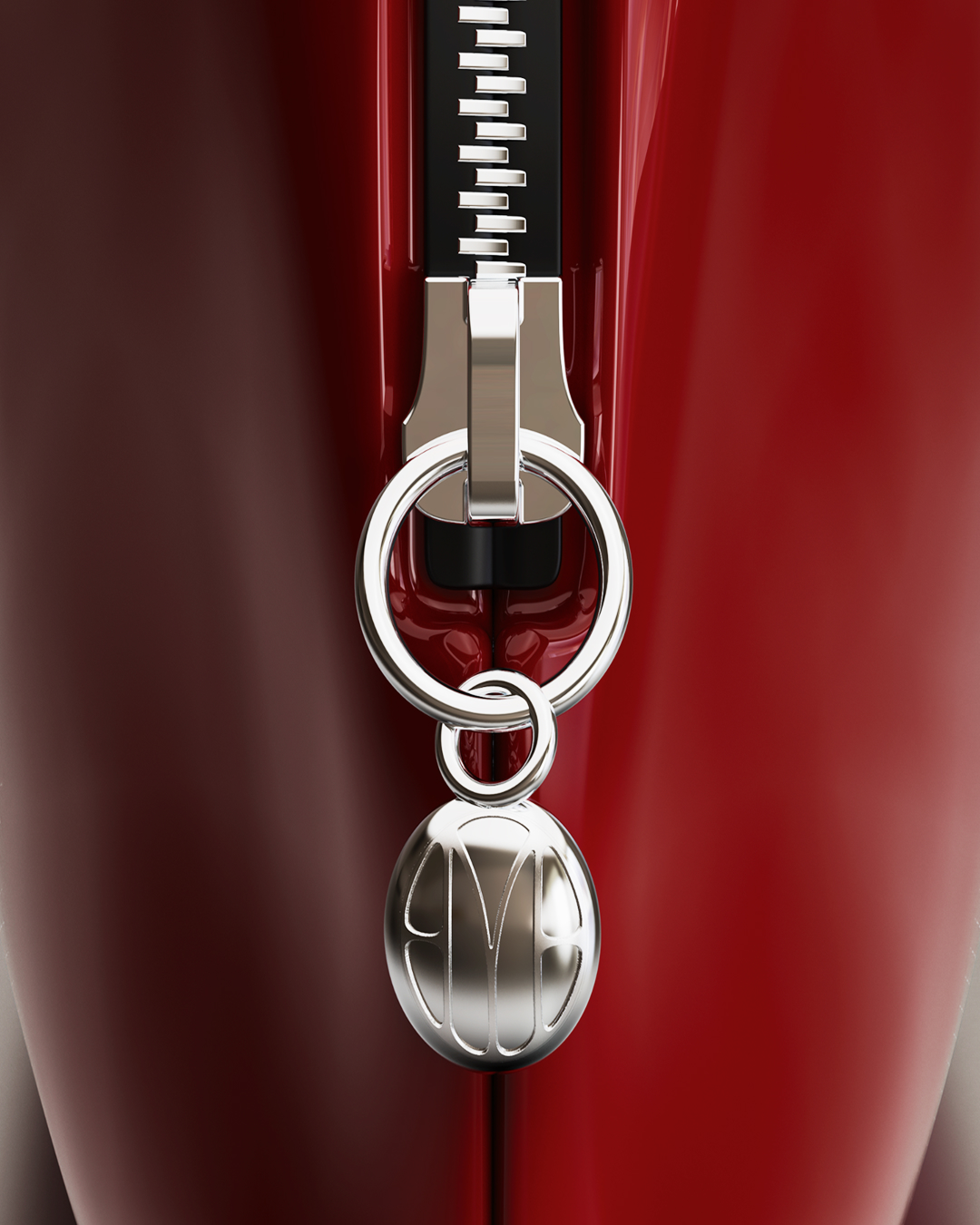 Mienne luxury product with silver chain ring of minenne logo